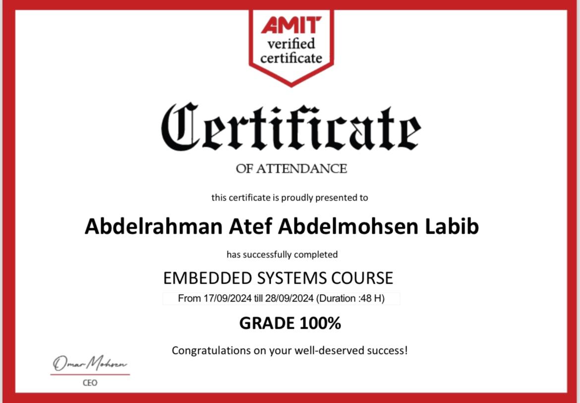 amit certificate