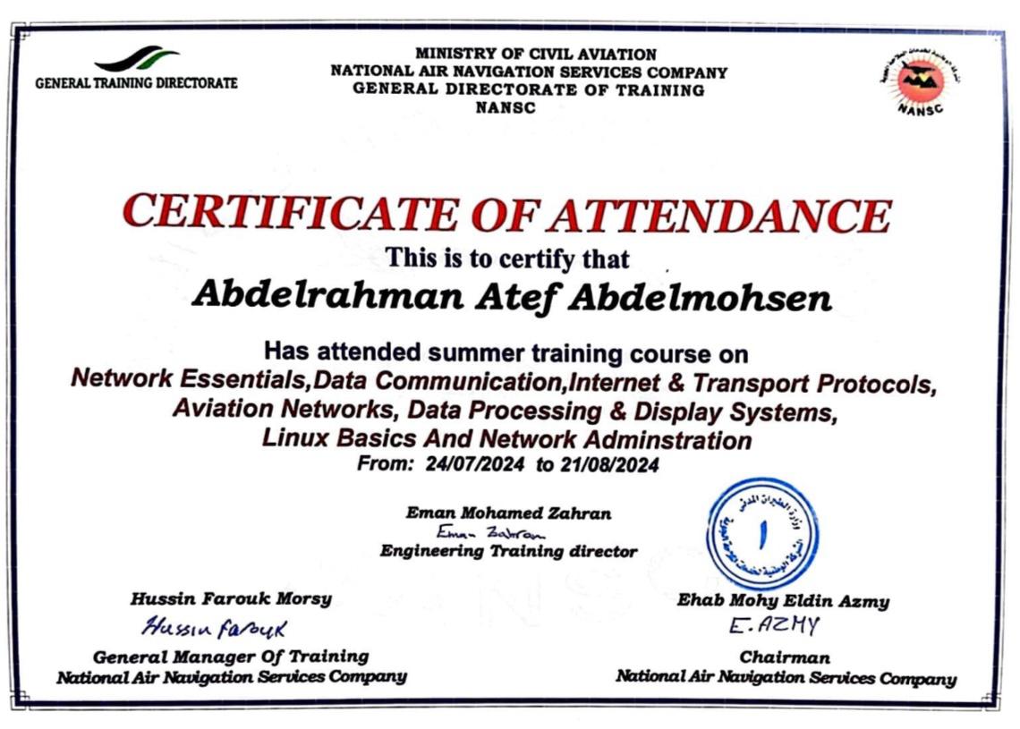 nansc training certificate